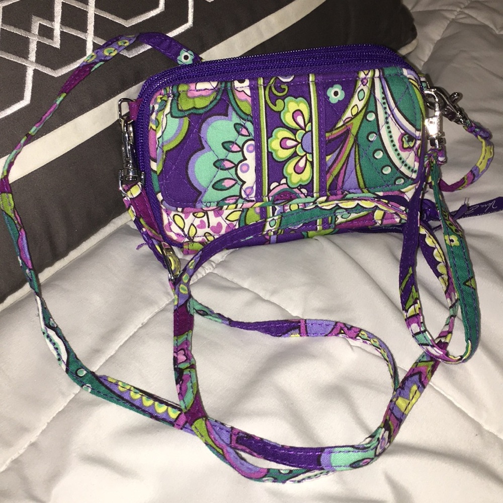 Vera Bradley All in One Crossbody Purple Print
